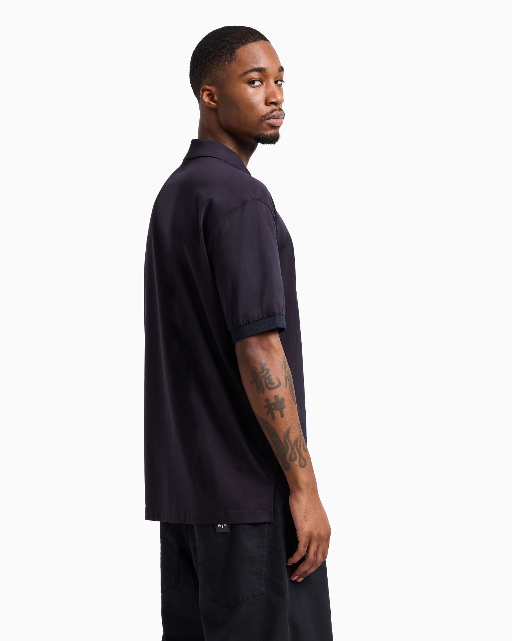 Armani Exchange - Áo polo tay ngắn nam Premium Men's Polo Shirt