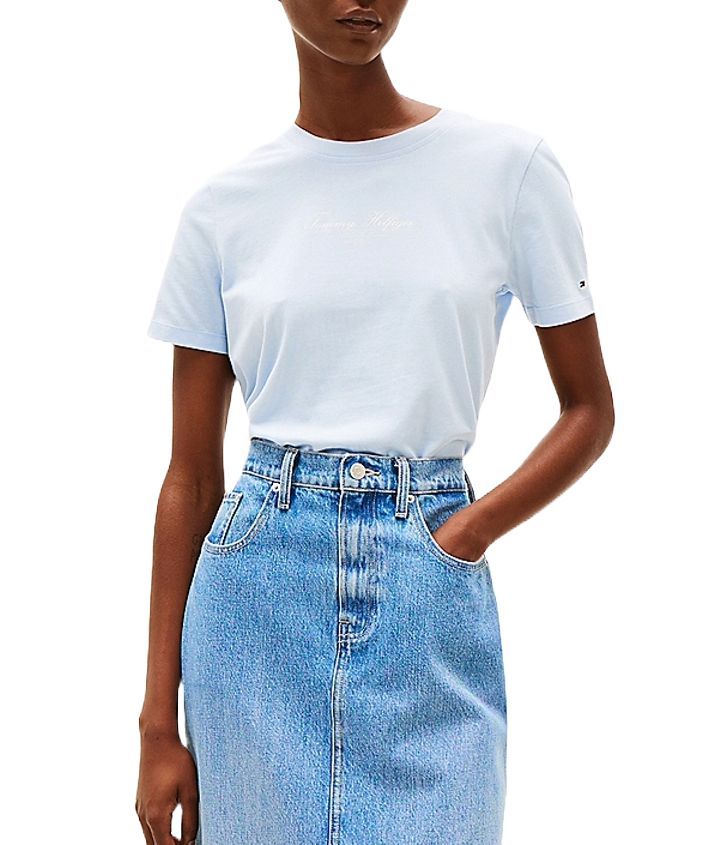 Tommy Hilfiger - Áo thun tay ngắn nữ Regular Script TH Tee