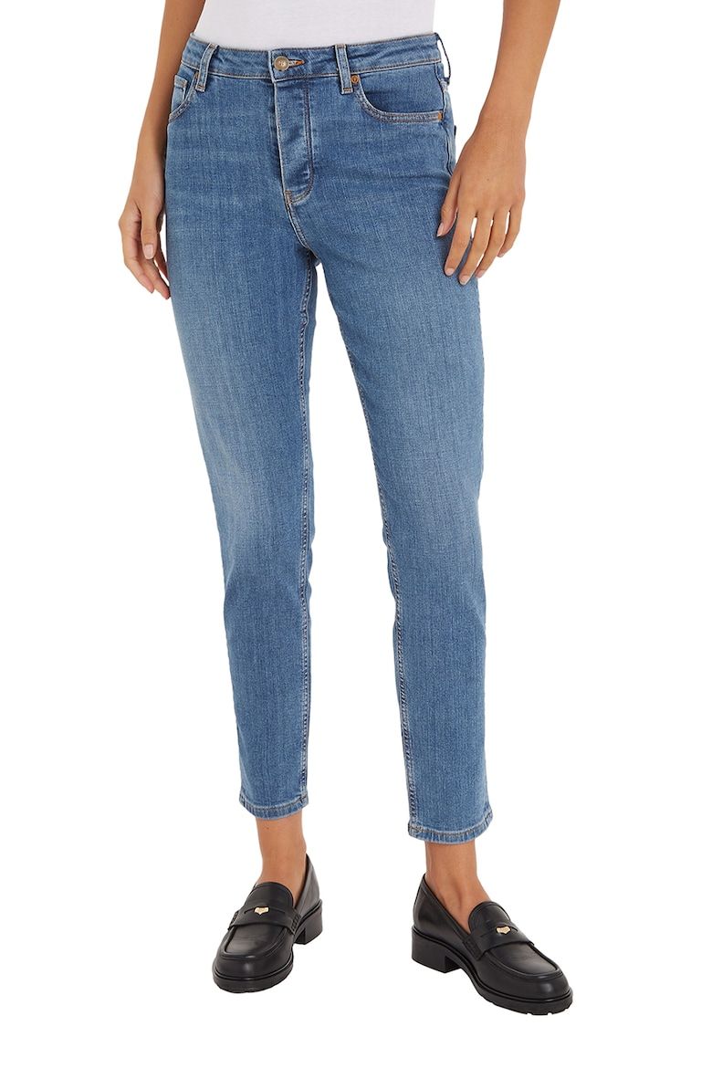 Tommy Hilfiger - Quần jeans nữ Gramercy Tapered High-waisted crop