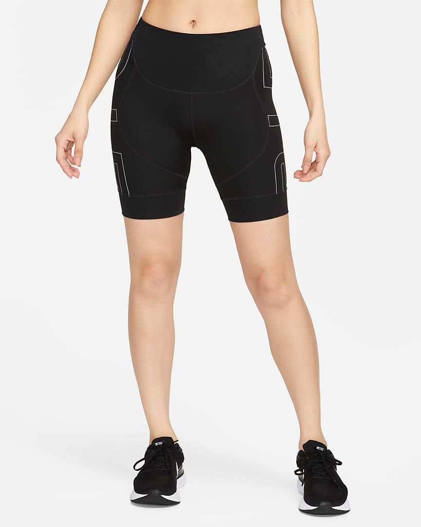 Nike - Quần ngắn thể thao Nữ Nike Air Women's Mid-Rise 18cm Running Biker Shorts