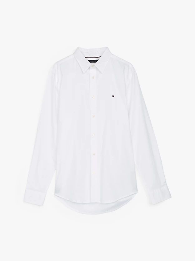 Tommy Hilfiger - Áo sơ mi tay dài nam TH Flex Slim Fit Poplin Shirt
