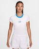 Nike - Áo thun thời trang Nữ Chill Knit Women's Slim Cropped Tee