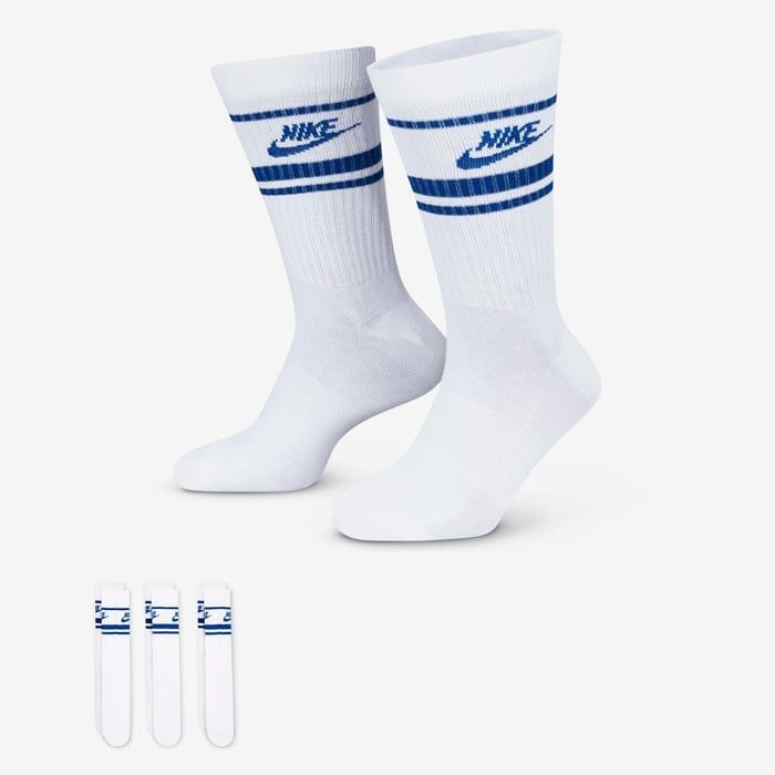Nike - Vớ thể thao cổ cao Nam Nữ Dri-FIT Everyday Essential Crew Socks (3 Pairs)