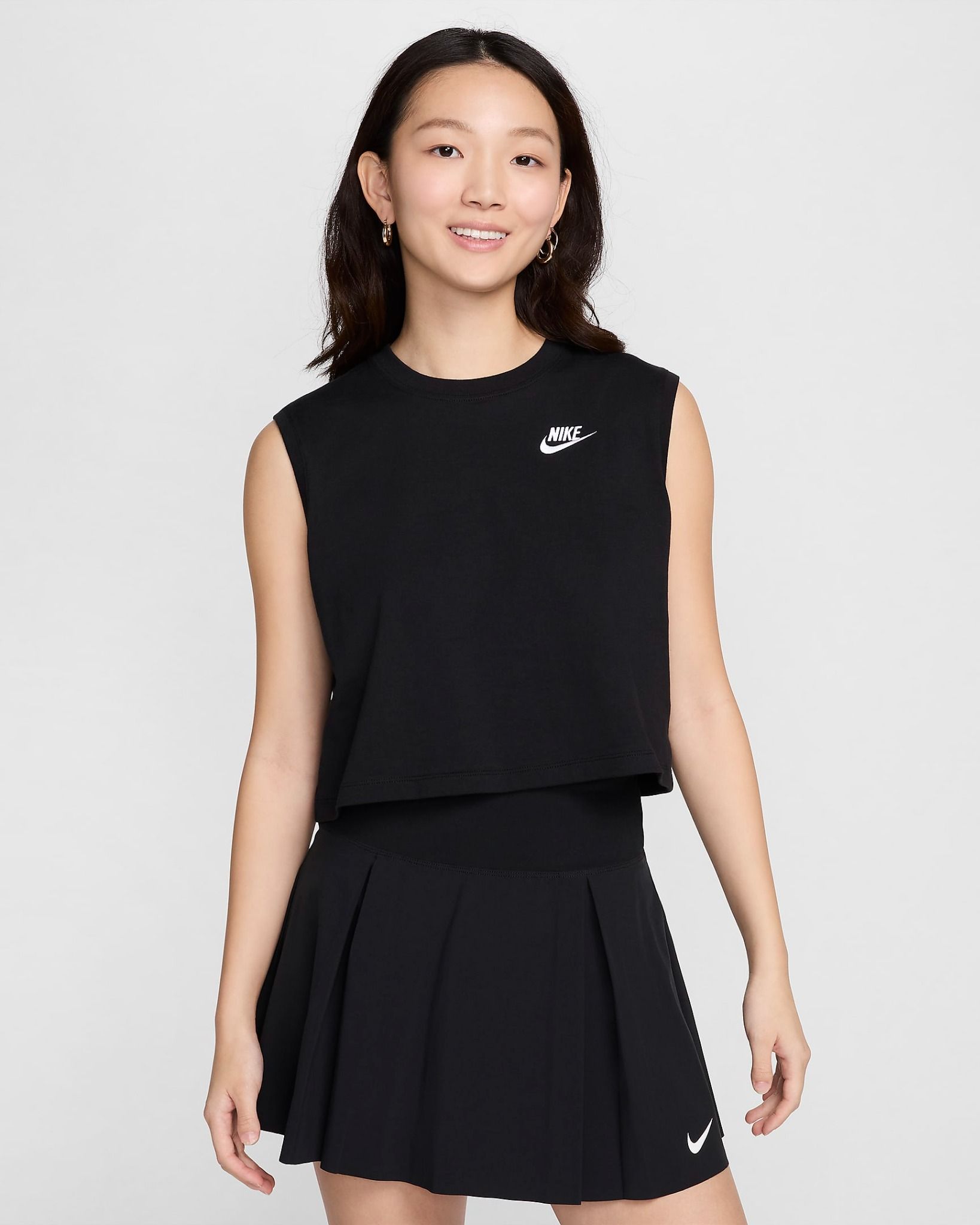 Nike - Áo thun thời trang Nữ Club Women's Sleeveless Cropped Top