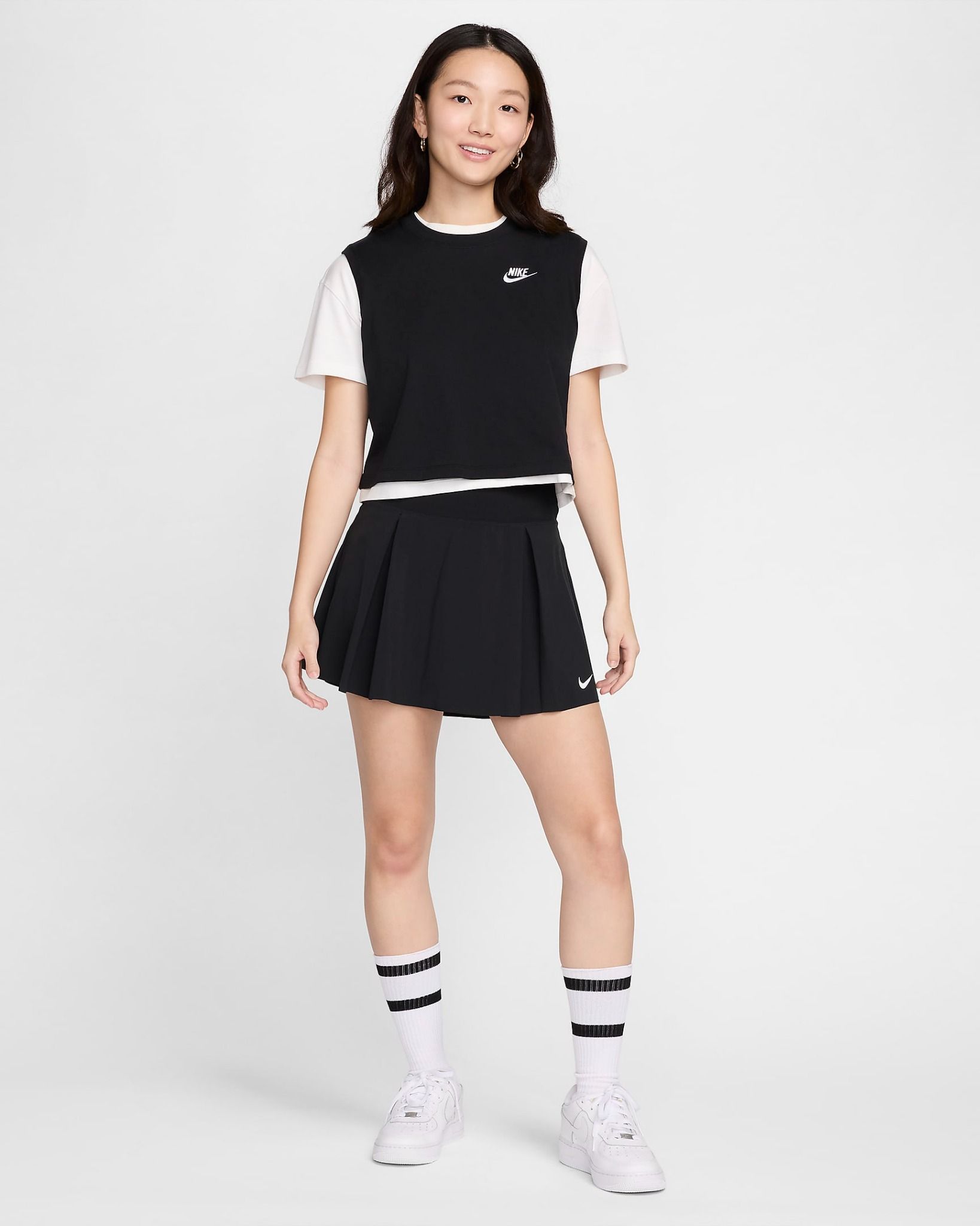 Nike - Áo thun thời trang Nữ Club Women's Sleeveless Cropped Top