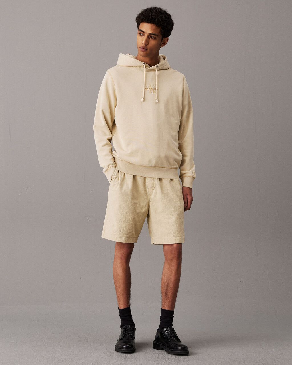 Calvin Klein - Quần ngắn CK nam Textured Cotton Short