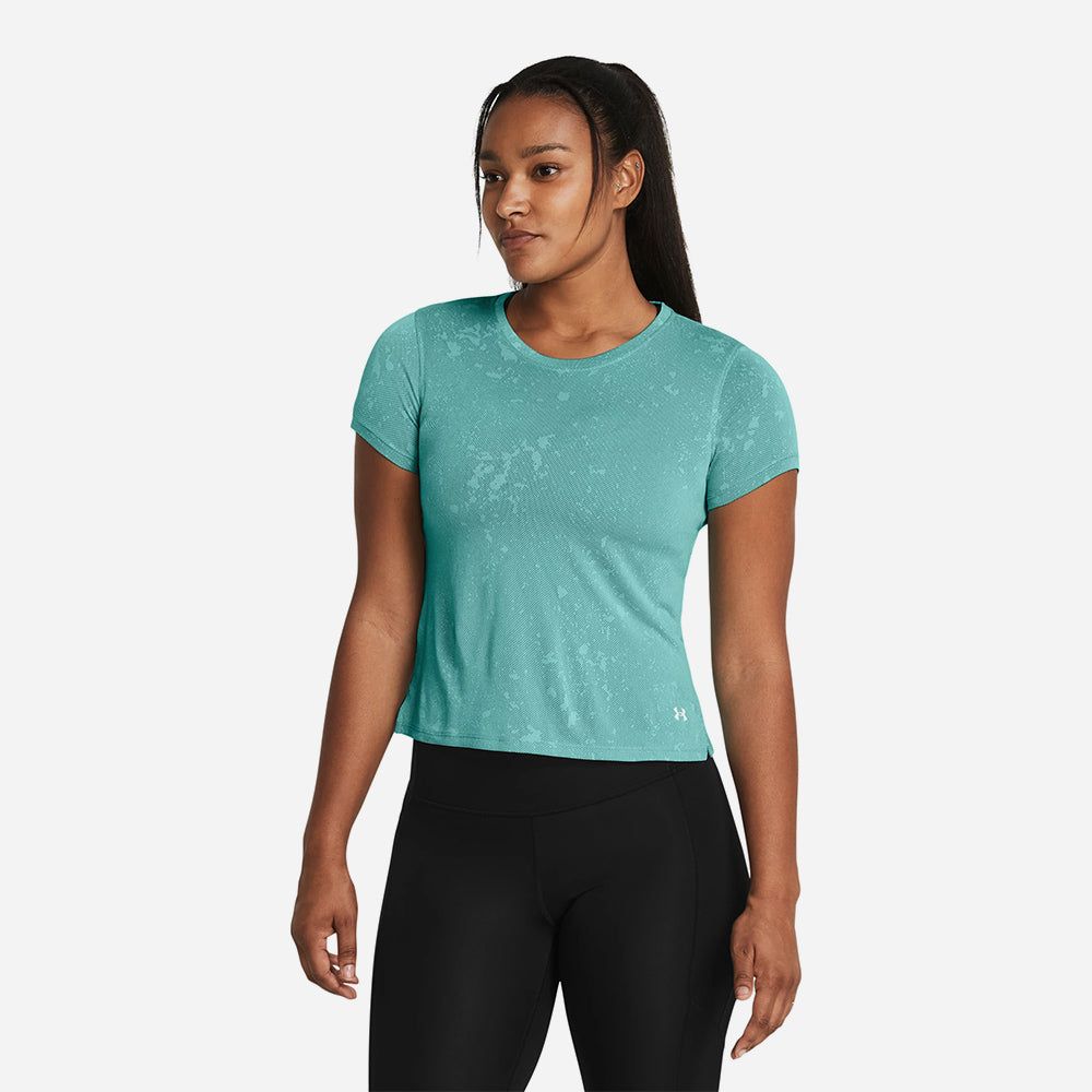 Under Armour - Áo tay ngắn chạy bộ nữ Streaker Splatter Tee Running