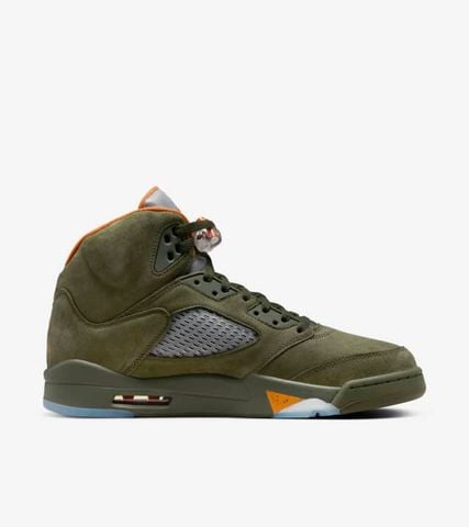 Nike - Giày thời trang thể thao Nam Air Jordan 5 Olive