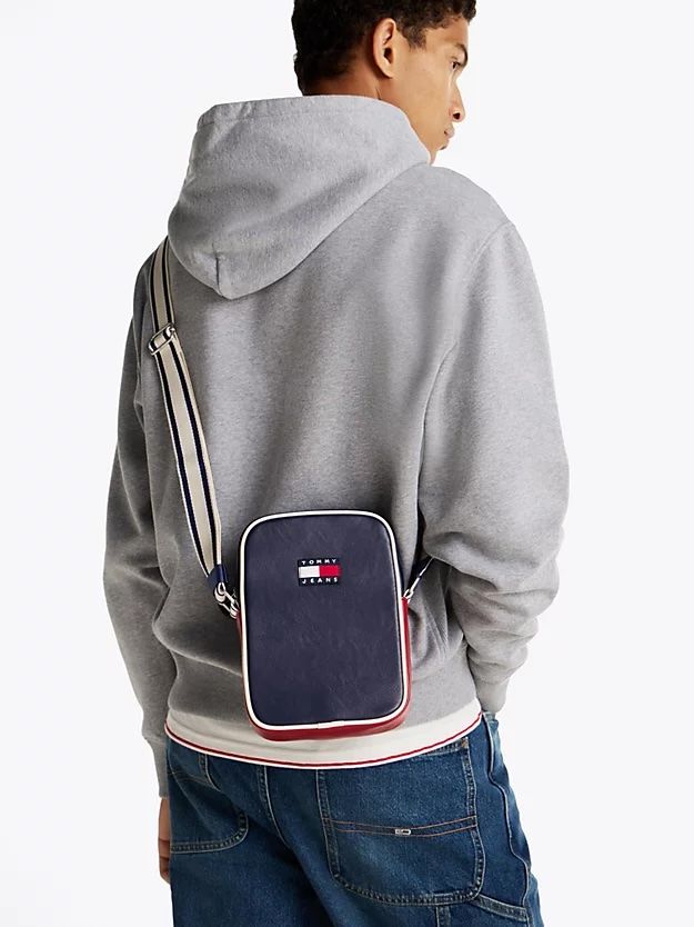 Tommy Hilfiger - Túi đeo chéo nam City Contrast Strap Reporter Bag