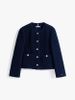 Tommy Hilfiger - Áo khoác dạ dệt kim Nữ Wool Blend Bouclé Cropped Jacket