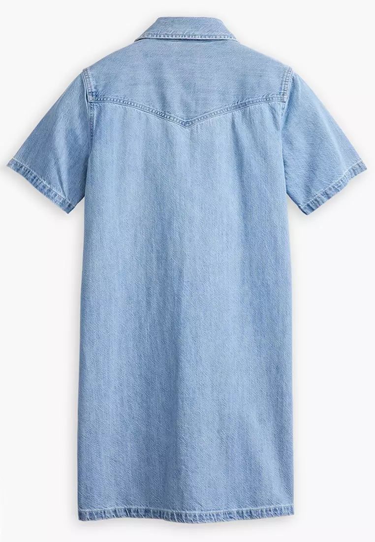 Levi's - Đầm jeans nữ Women's Louisa Short-Sleeve Denim Dress