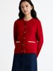 Tommy Hilfiger - Áo khoác len tay dài nữ Reversible Crew Neck Cardigan