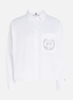 Tommy Hilfiger - Áo sơ mi tay dài nữ Women's White Blouson Drawstring Shirt