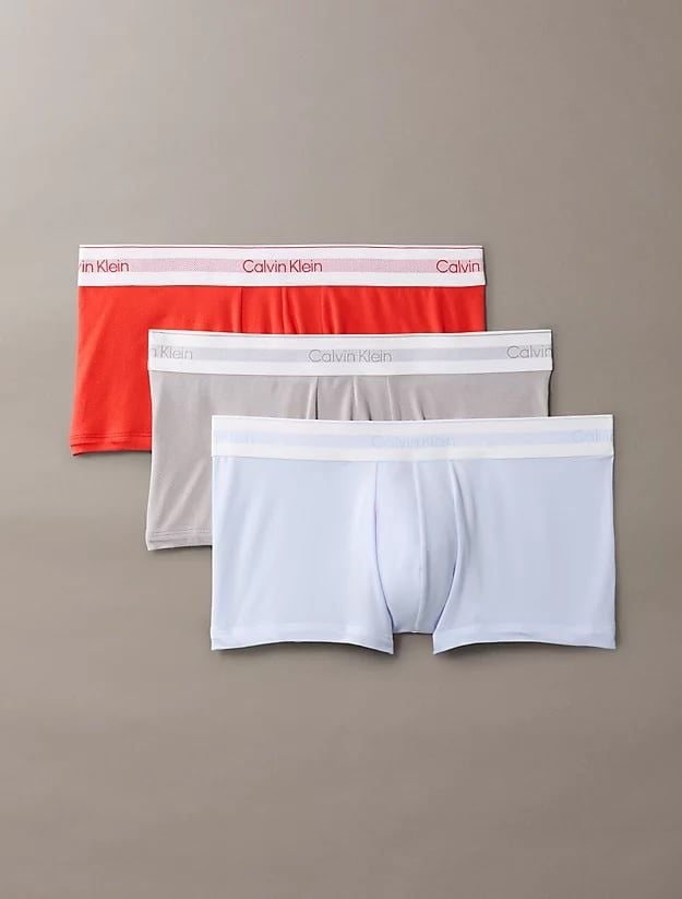 Calvin Klein - Bộ ba Quần lót nam CK Pack Low Rise Trunks - Icon Modal Mesh