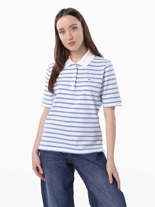 Tommy Hilfiger - Áo polo tay ngắn nữ 1985 Regular Pique Polo