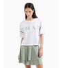 Armani Exchange - Áo phông tay ngắn nữ Ax Cropped short sleeve t-shirt