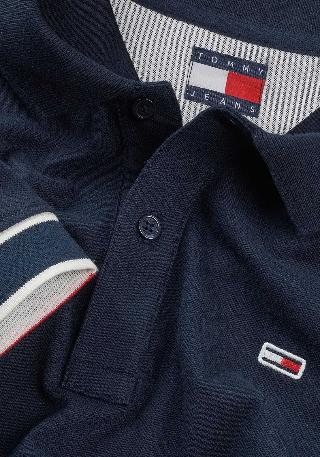 Tommy Hilfiger - Áo polo tay ngắn nam Slim Flag Cuff Polo