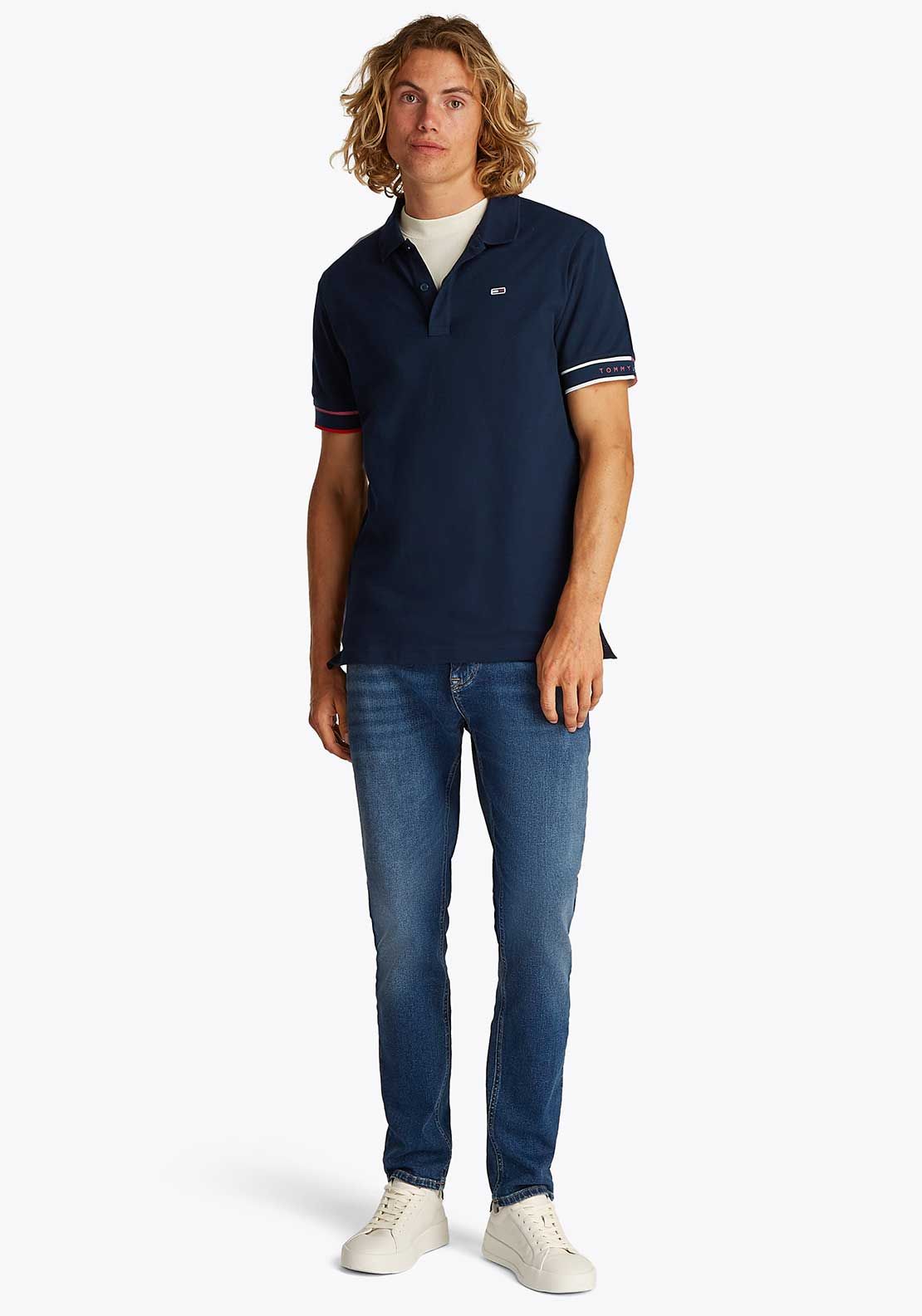 Tommy Hilfiger - Áo polo tay ngắn nam Slim Flag Cuff Polo