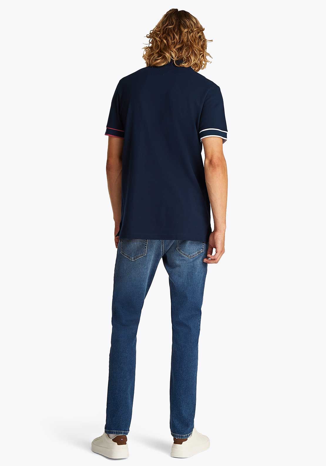 Tommy Hilfiger - Áo polo tay ngắn nam Slim Flag Cuff Polo