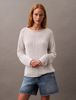 Calvin Klein - Áo len CK nữ Boxy Linen Nylon Jumper