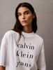 Calvin Klein - Áo phông thời trang nữ CK Spaced Logo Graphic Relaxed T-Shirt