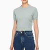 Calvin Klein - Áo len tay ngắn nữ Premium Crop Sweater