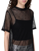 Armani Exchange - Áo thời trang tay ngắn nữ AX Midi Logo T-Shirt