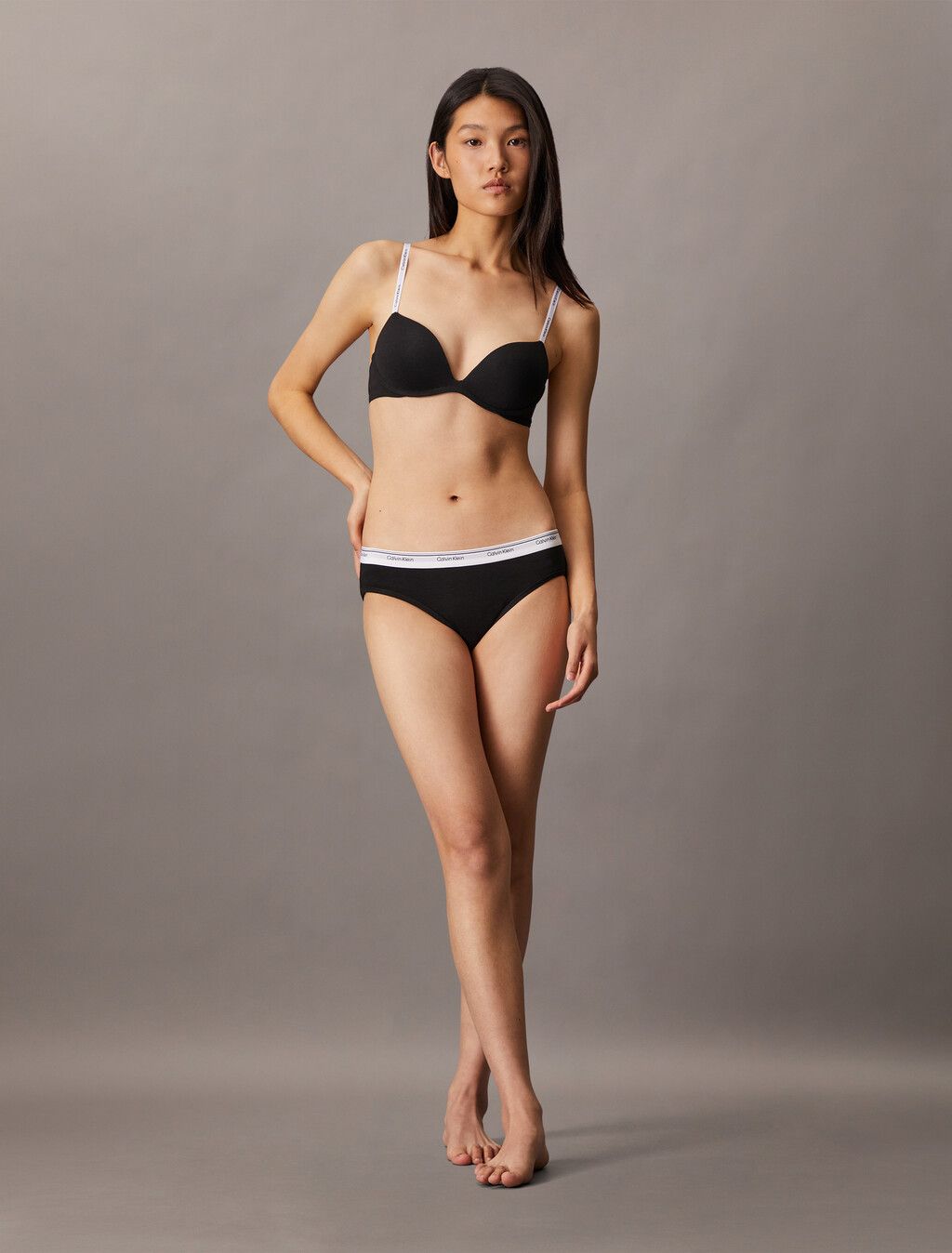 Calvin Klein - Áo lót CK nữ Cotton Modal Wirefree Push Up Plunge Bra
