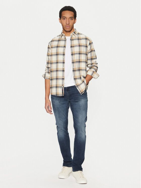 Tommy Hilfiger - Áo sơ mi tay dài nam TH Regular Check Flannel Shirt