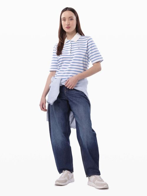 Tommy Hilfiger - Áo polo tay ngắn nữ 1985 Regular Pique Polo