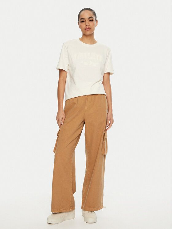 Tommy Hilfiger - Áo thun tay ngắn nữ TH Relaxed Gmd Varsity Tee