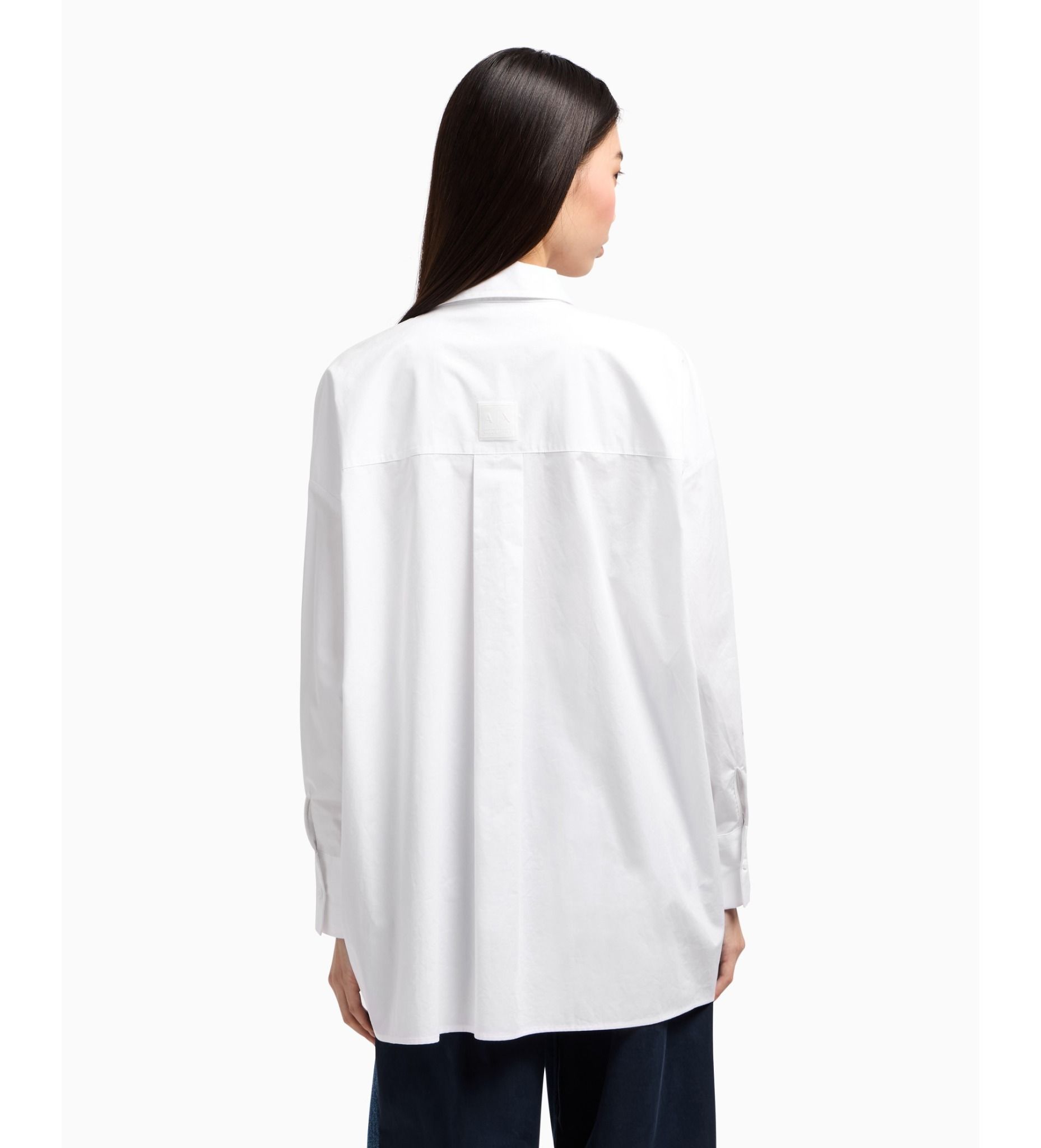 Armani Exchange - Áo sơ mi nữ Ax Long sleeve shirt white
