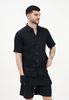 Armani Exchange - Áo sơ mi nam Ax Men's Black Short Sleeve Shirt