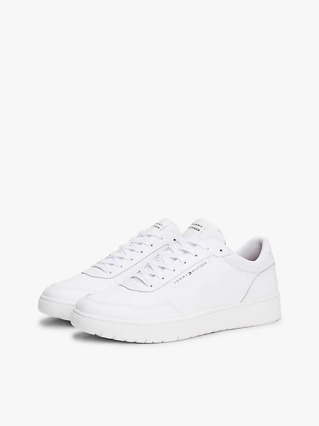 Tommy Hilfiger - Giày nam Leather Mixed Texture Trainers
