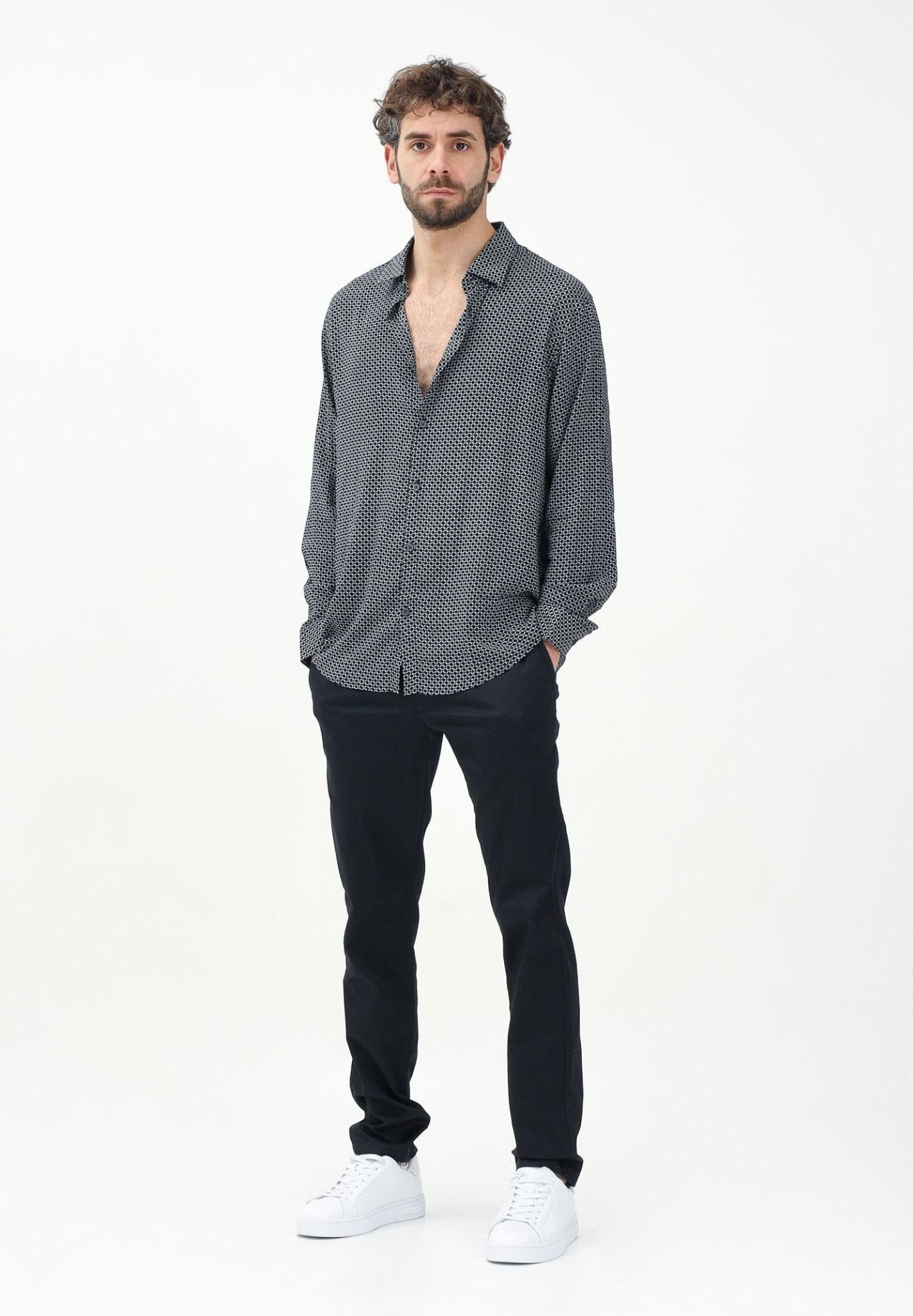 Armani Exchange - Quần dài nam Ax Men's Blue Trousers