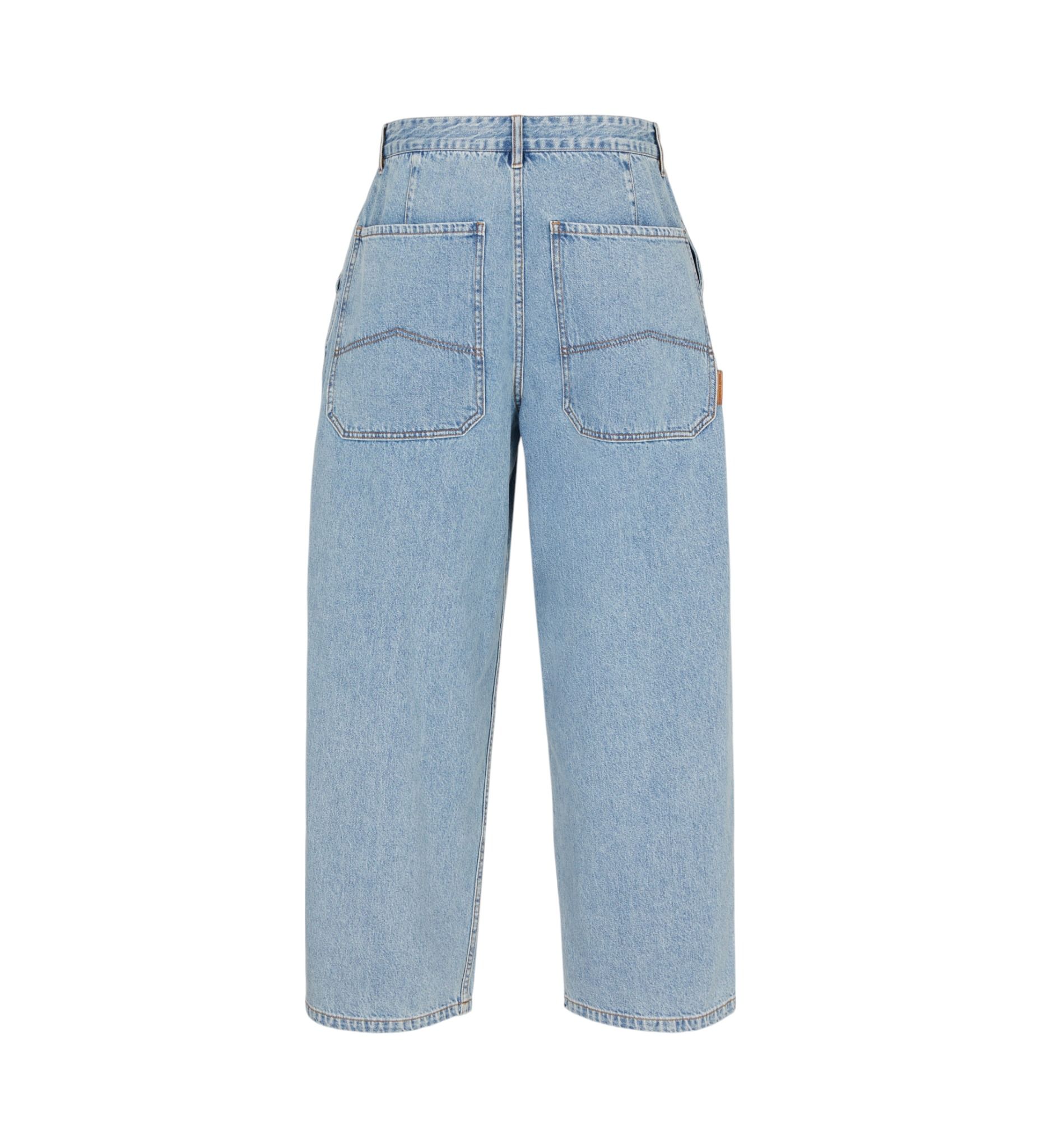 Armani Exchange - Quần jeans ống rộng nam Ax Blue Baggy Jeans