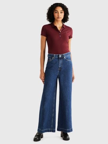Tommy Hilfiger - Áo polo tay ngắn nữ TH Premium Slim Polo