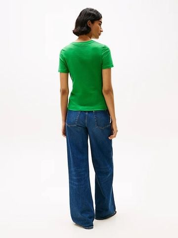 Tommy Hilfiger - Áo tay ngắn nữ Side Knot Crew Neck T-Shirt - 4