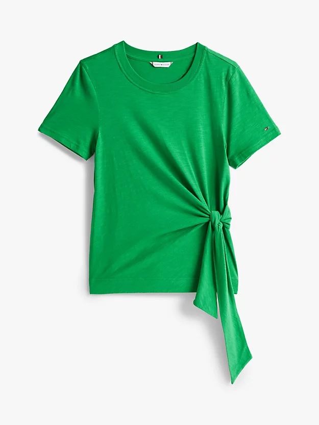 Tommy Hilfiger - Áo tay ngắn nữ Side Knot Crew Neck T-Shirt