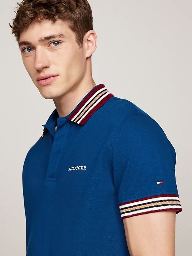 Tommy Hilfiger - Áo polo tay ngắn nam Contrast Collar Regular Polo Shirt