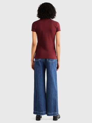 Tommy Hilfiger - Áo polo tay ngắn nữ TH Premium Slim Polo