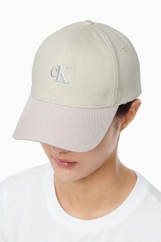 Calvin Klein - Nón CK nữ Monogram Emb Colorblock Baseball Cap