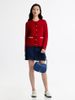 Tommy Hilfiger - Áo khoác len tay dài nữ Reversible Crew Neck Cardigan