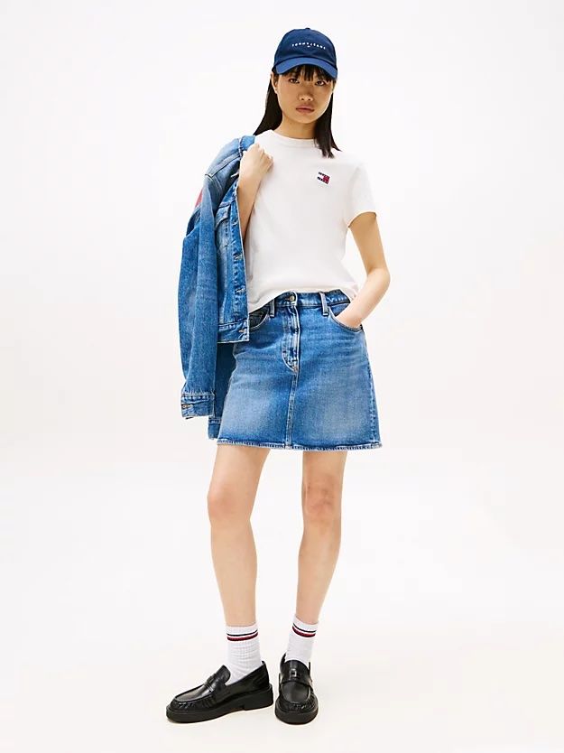 Tommy Hilfiger - Áo thun tay ngắn nữ Tommy Badge Crew Neck T-Shirt