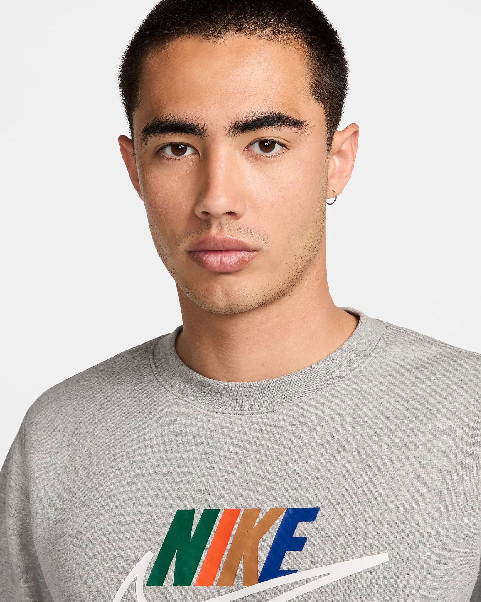 Nike - Áo tay dài thể thao Nam Club Fleece Men's Crew