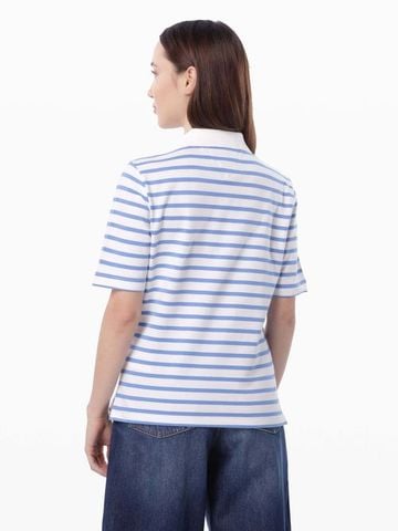 Tommy Hilfiger - Áo polo tay ngắn nữ 1985 Regular Pique Polo - 4