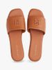 Tommy Hilfiger - Dép quai ngang nữ TH Monogram Leather Mules