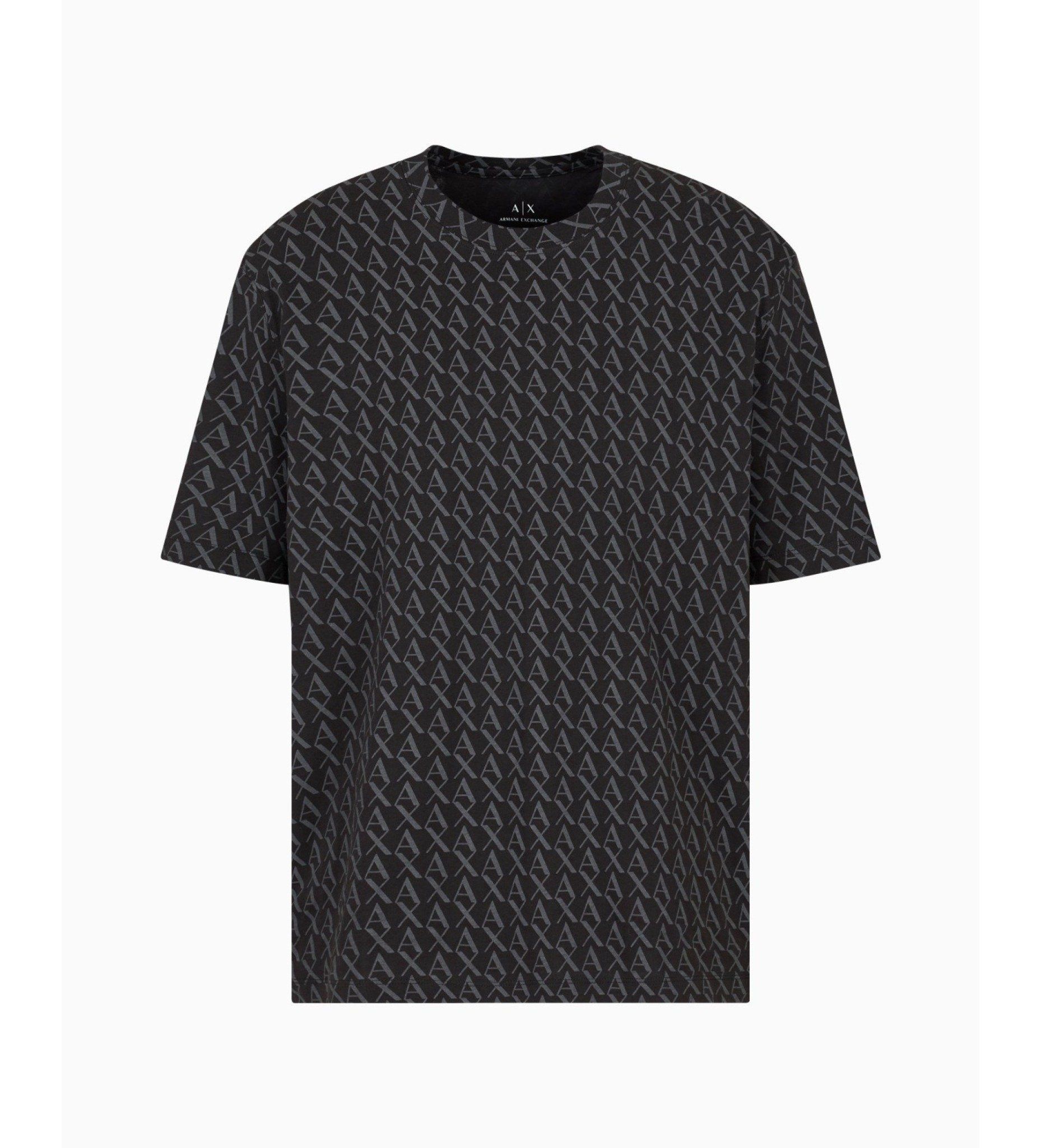 Armani Exchange - Áo phông thời trang nam Ax T-shirt Estamp black