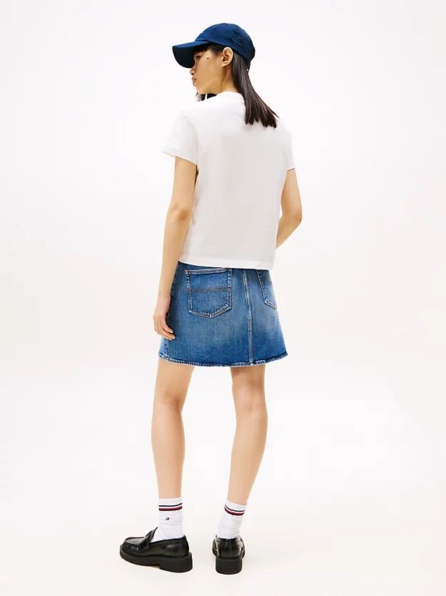 Tommy Hilfiger - Áo thun tay ngắn nữ Tommy Badge Crew Neck T-Shirt