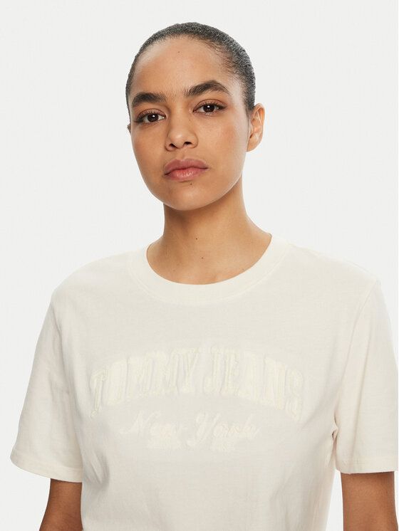 Tommy Hilfiger - Áo thun tay ngắn nữ TH Relaxed Gmd Varsity Tee